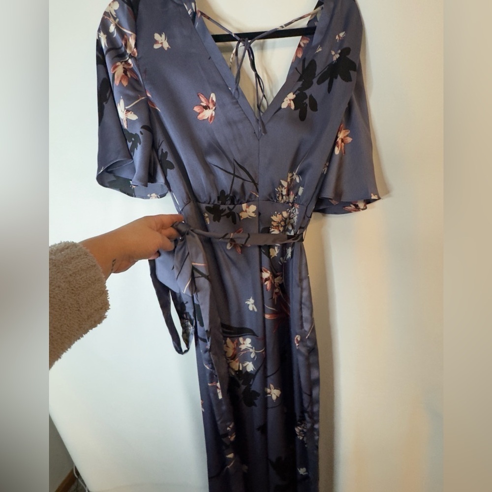 Avec Les Filles Floral/Kimono Style Jumpsuit-Size 10 - Picture 11 of 16